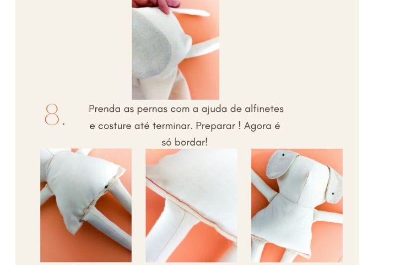 Molde em PDF de bichinhos de pano para imprimir e costurar facilmente.