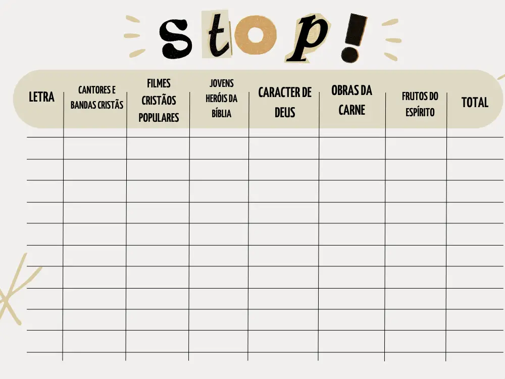stop biblico