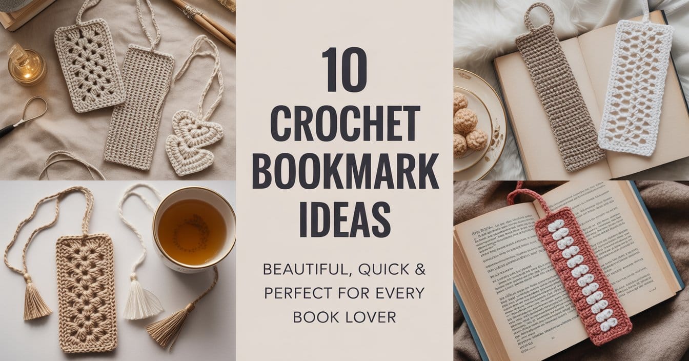 crochet bookmark made with crochet