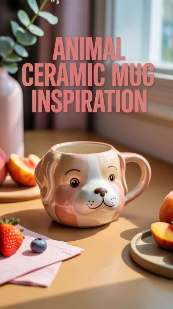 Animal ceramic mugs