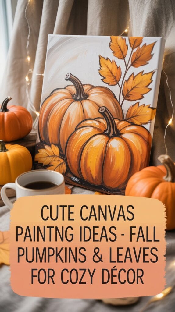 Seasonal pumpkins painted with cozy autumn vibes or vibrant spring flowers.