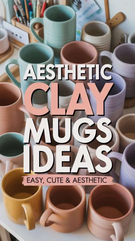 esthetic clay mugs are With neutral glazes,