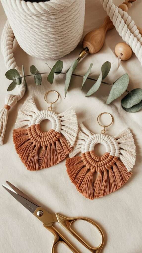macrame earring