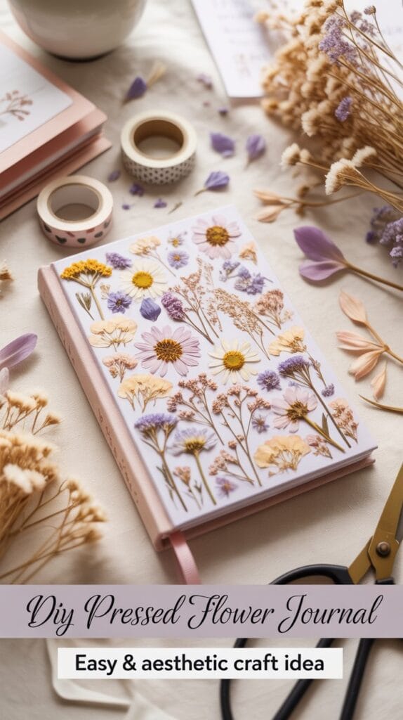 DIY Pressed Flower Journal Ideais