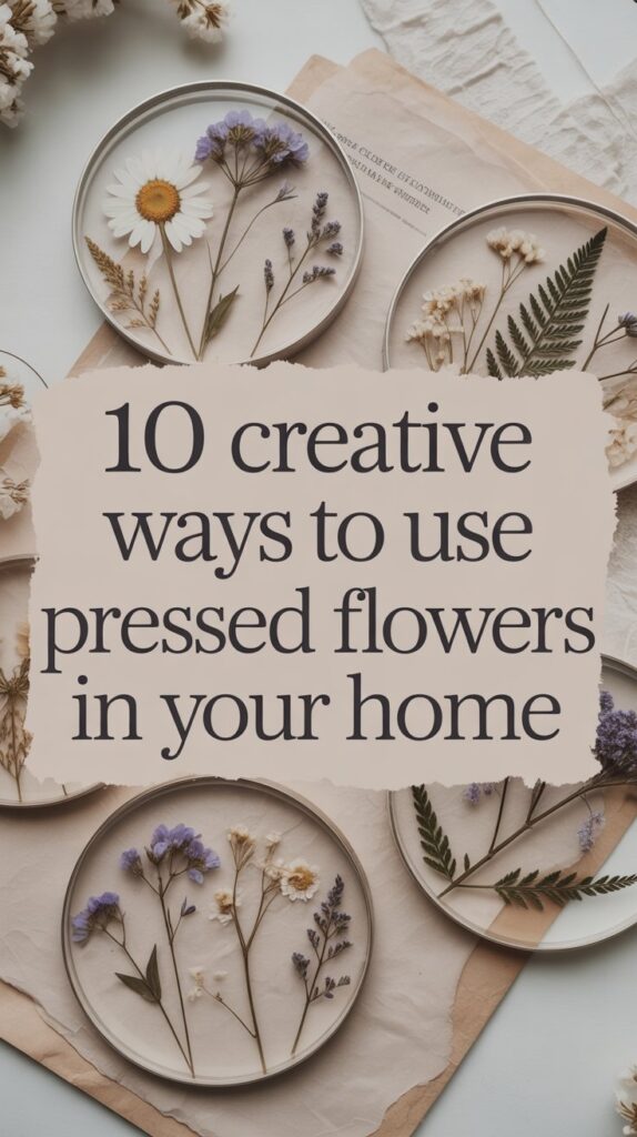 pressed flower in resin