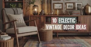 eclectic vintage decor home