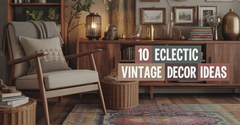 eclectic vintage decor home