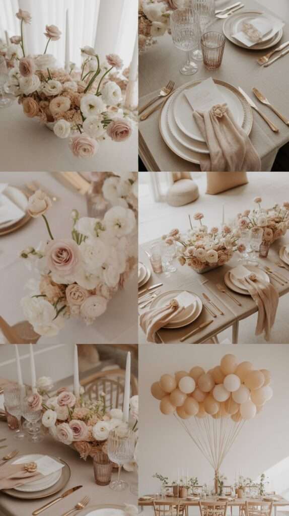 soft and elegant bridal shower