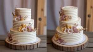 barn wedding cake