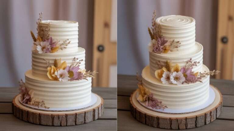 barn wedding cake