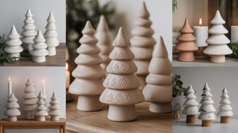 Air Dry Clay Minimalist Chrsitmas Tree