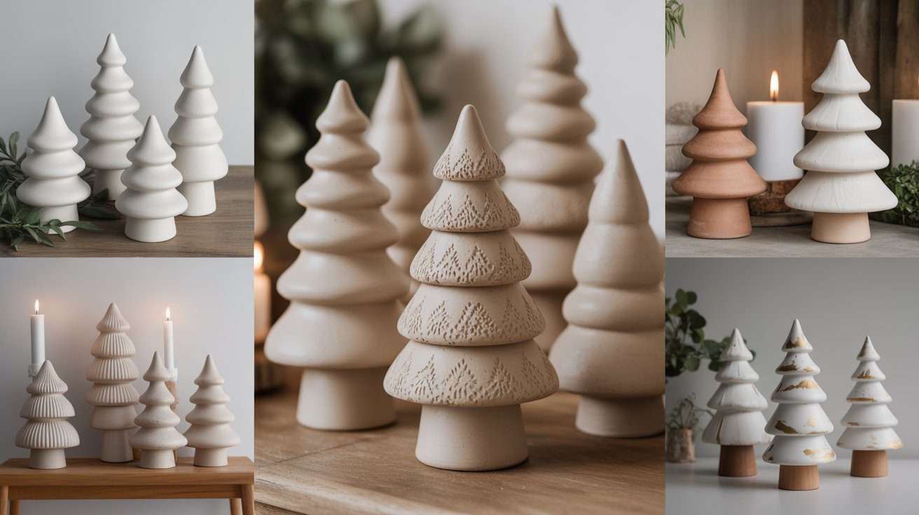Air Dry Clay Minimalist Chrsitmas Tree