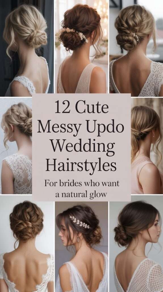 a collage of diferente cute hari styles for bridal