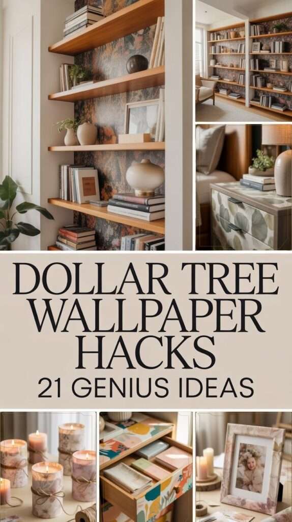 a collage od dollar tree wallpaper
