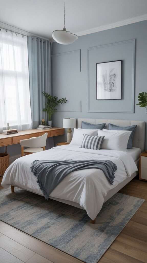 modern light blue bedroom ideas