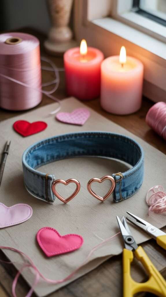 denim bracelet