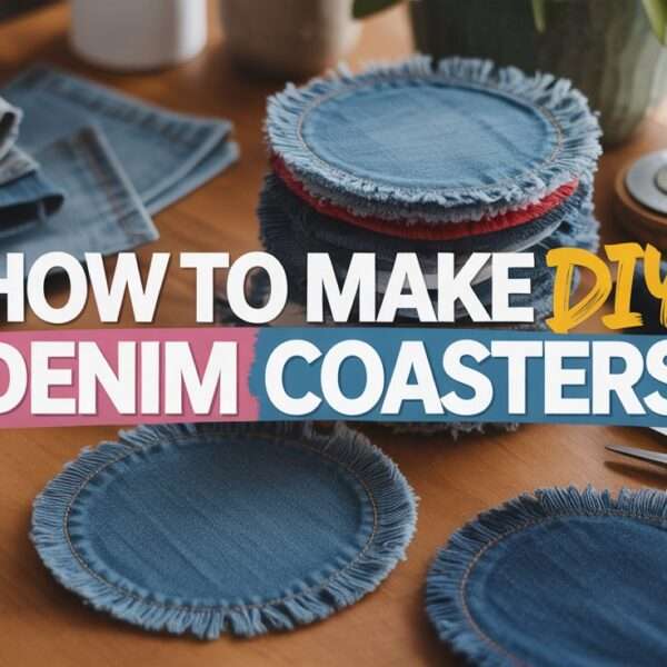 How to Make DIY Denim Coasters from Old Jeans