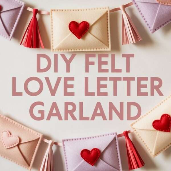 DIY Felt Love Letter Garland for Valentine’s Day