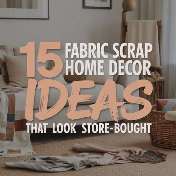 15 Fabric Scrap Home Decor Ideas That Look Store-Bought