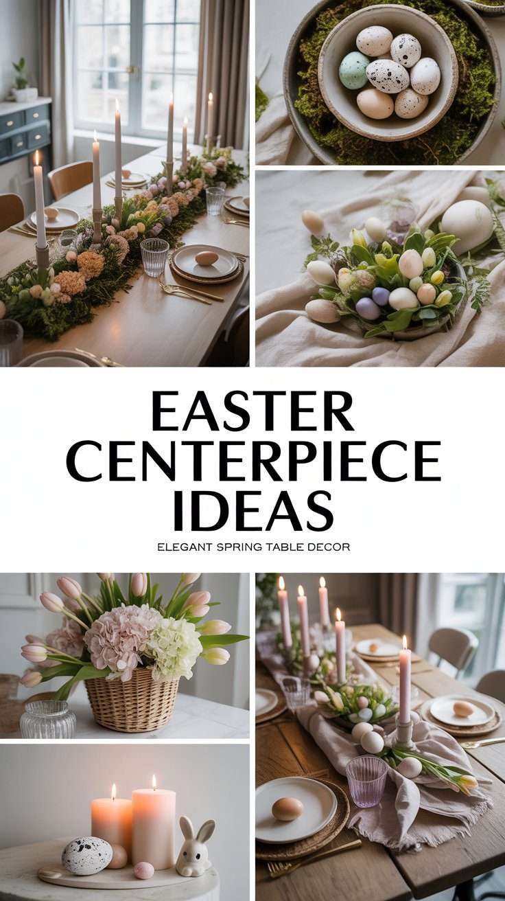 12 Easter Arrangement Centerpiece Ideas for a Cute Spring Table - Miimo Meu