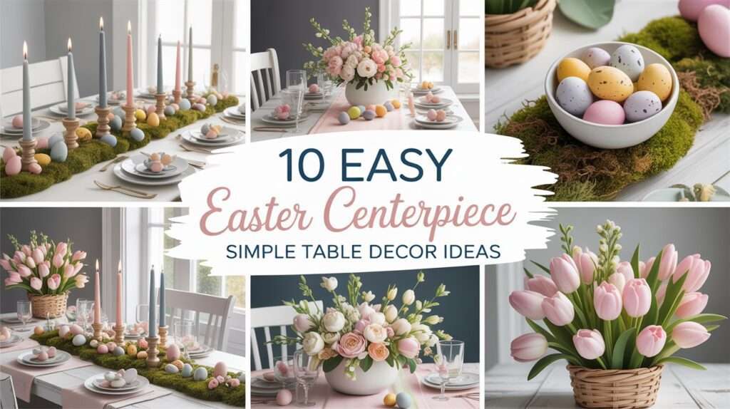 12 Easter Arrangement Centerpiece Ideas for a Cute Spring Table - Miimo Meu