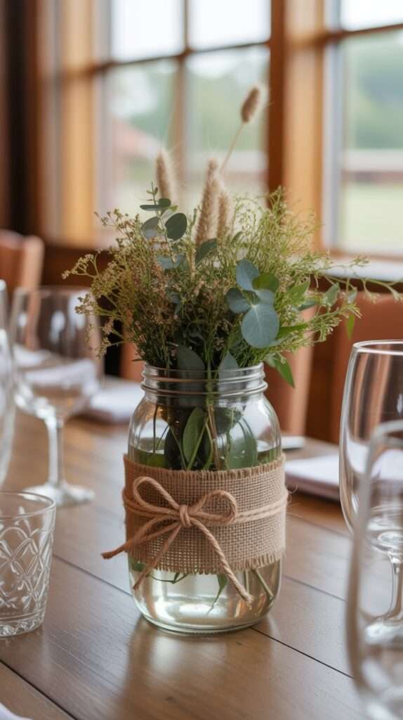 rustic mason jar