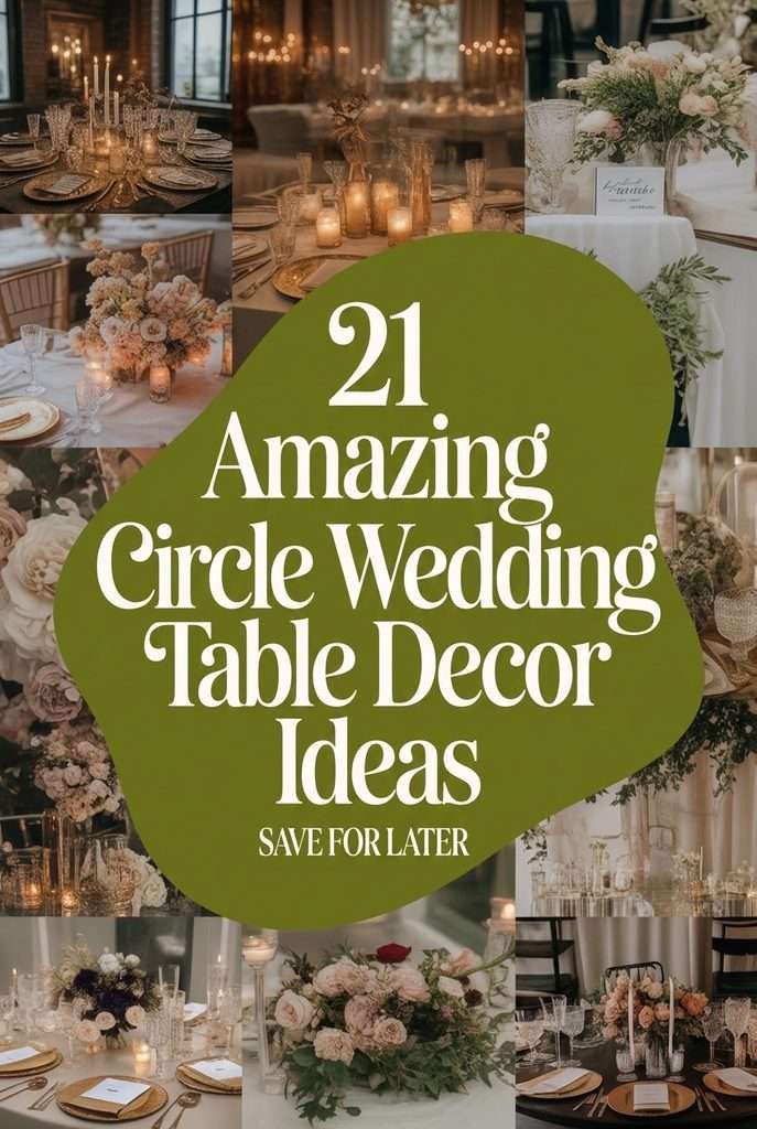 Circle Wedding Table decor ideas
