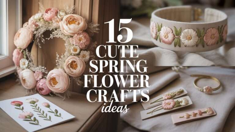 cute spring flower crafts