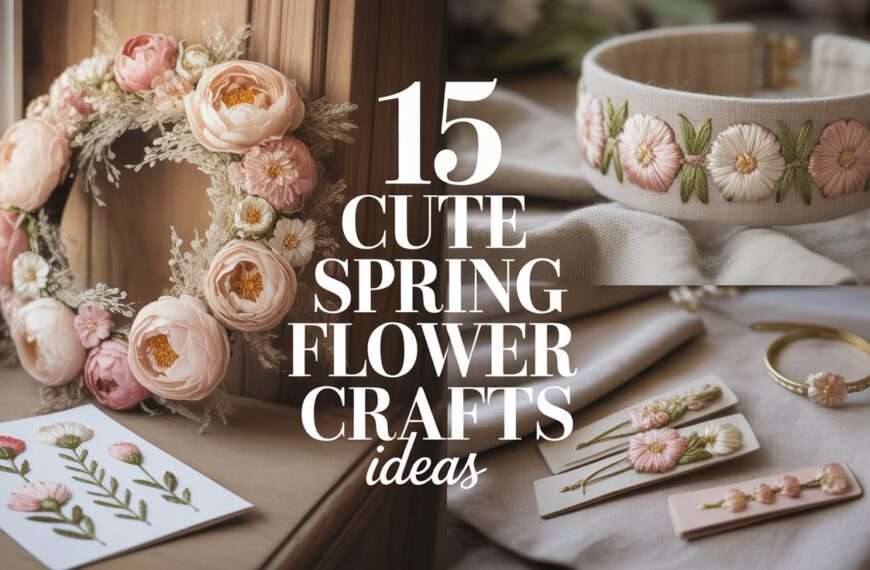 cute spring flower crafts
