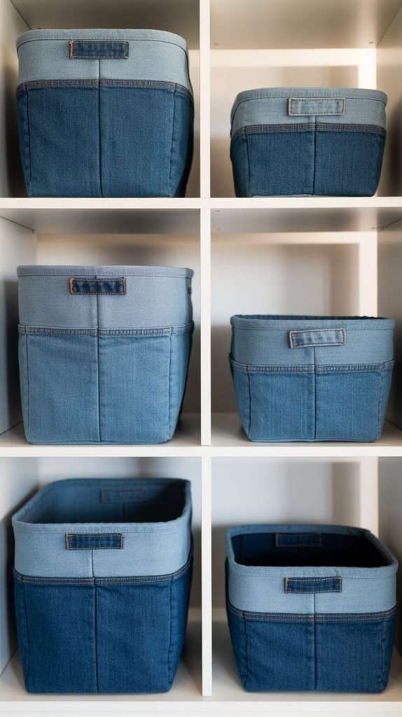 Denim Storage Bins
