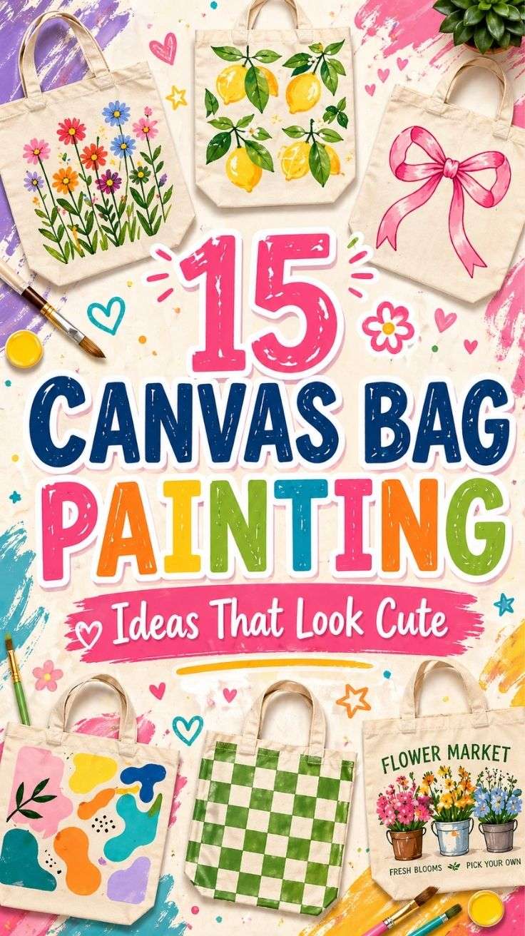 Canvas Bag Painting Ideas 