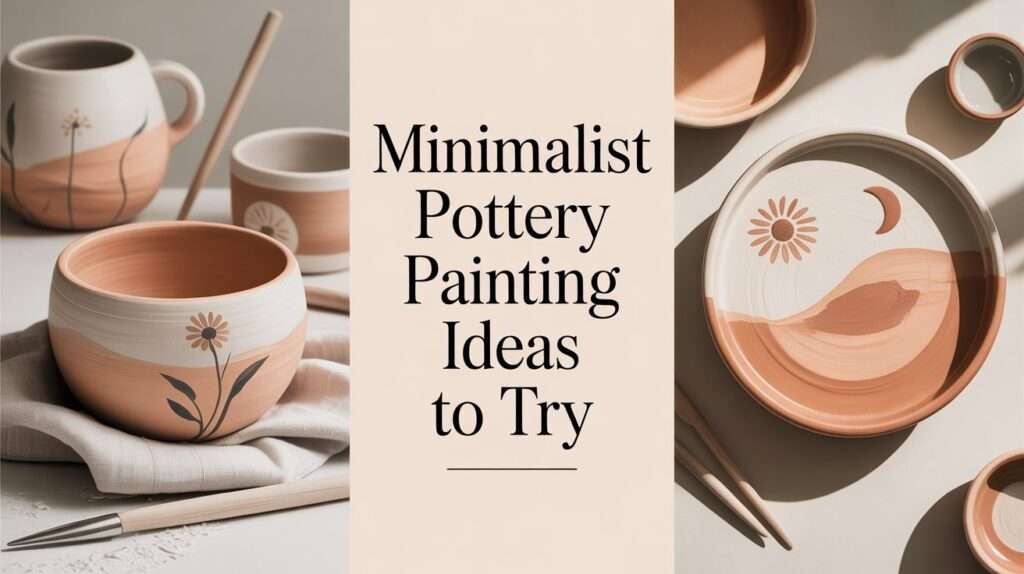 21 Simple Minimalist Pottery Painting Ideas for Beginners