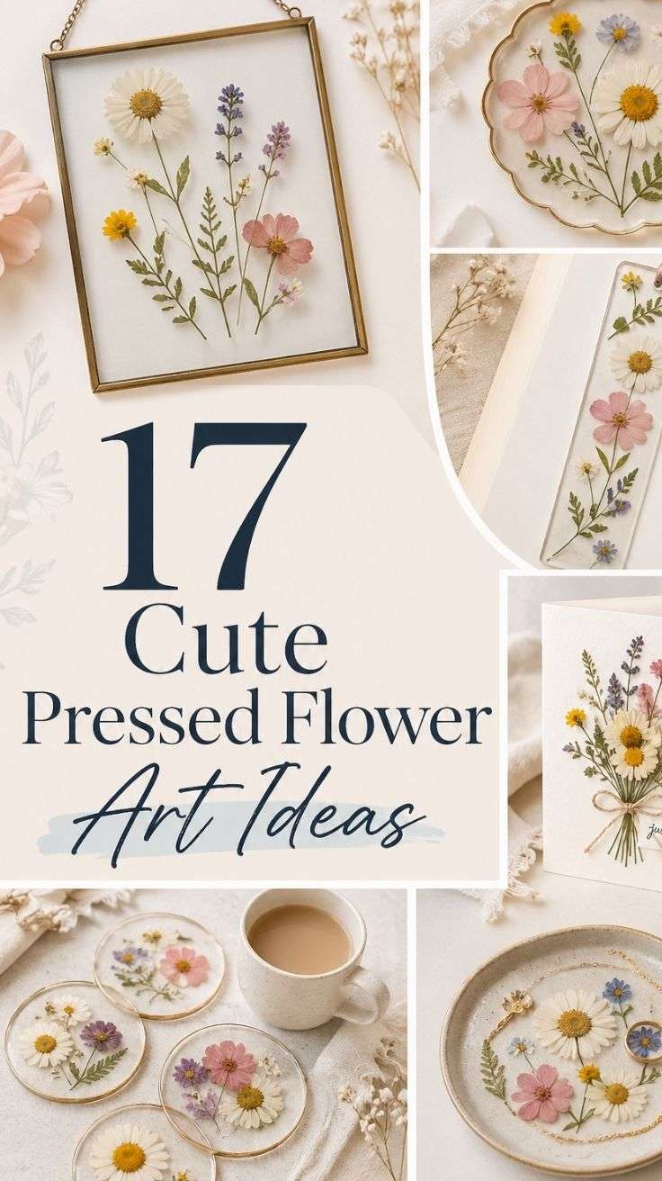 pressed flower art ideas