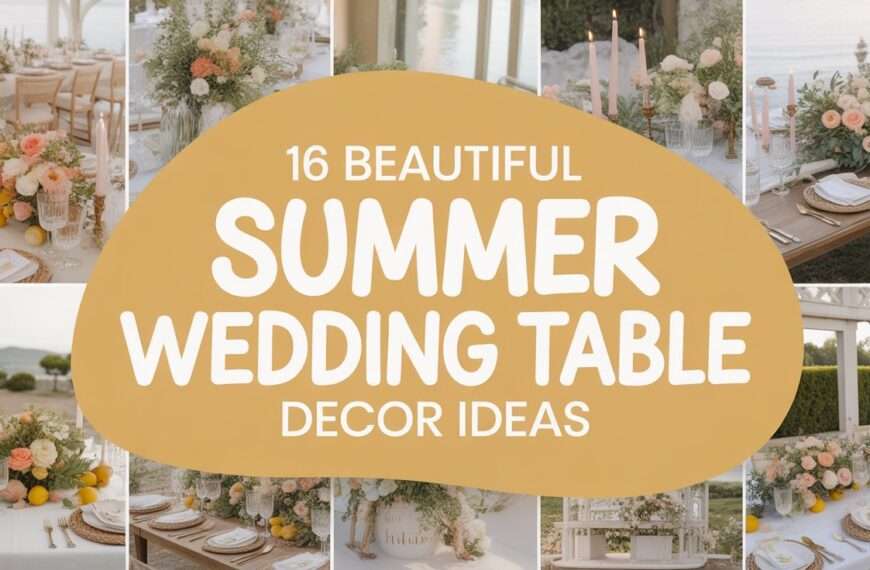 17 Summer Wedding Table Decor Ideas Easy to Copy