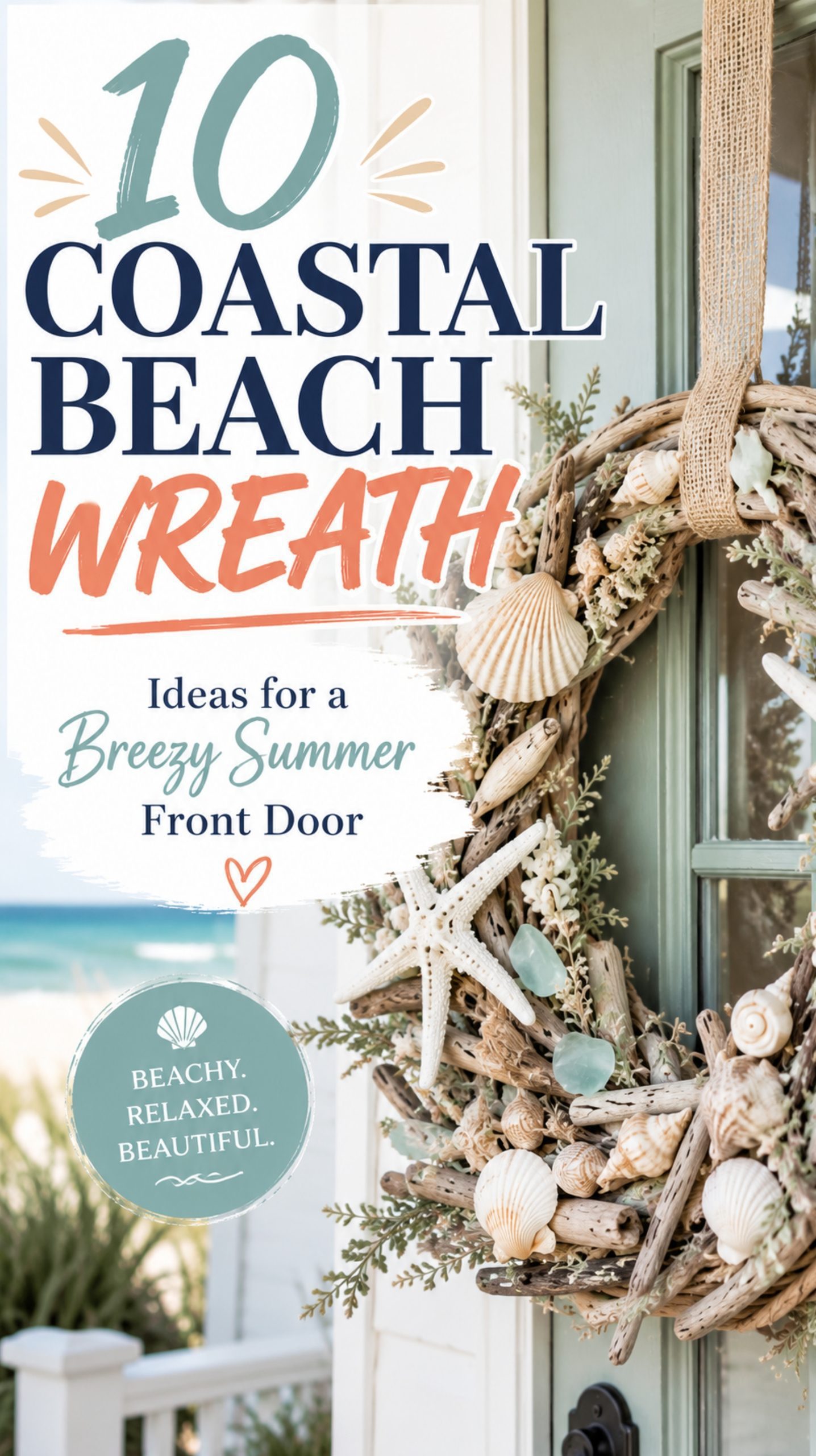 coastal beach wreath ideas