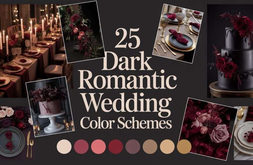25 Dark Romantic Wedding Color Schemes
