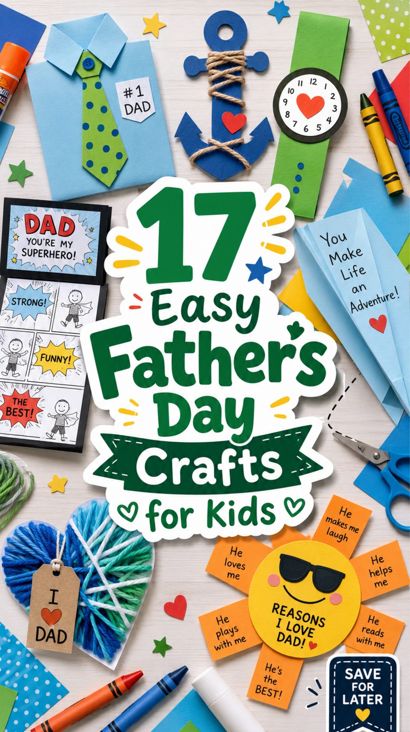 easy fathers day crafts for kids
