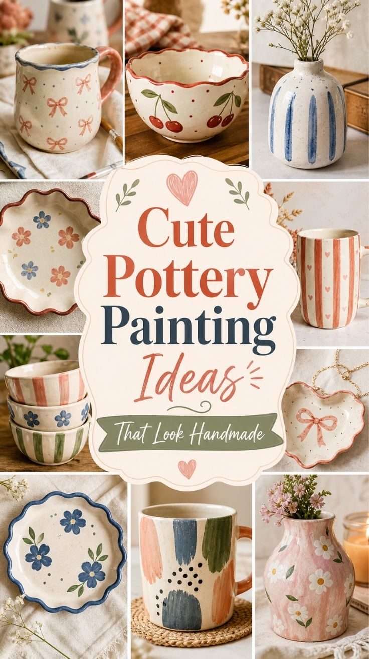 cute pottery painting ideas for beginners