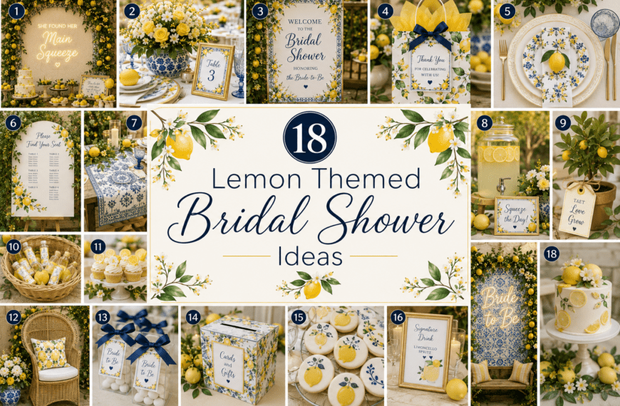18 Lemon Themed Bridal Shower Ideas for a Fresh Summer Party