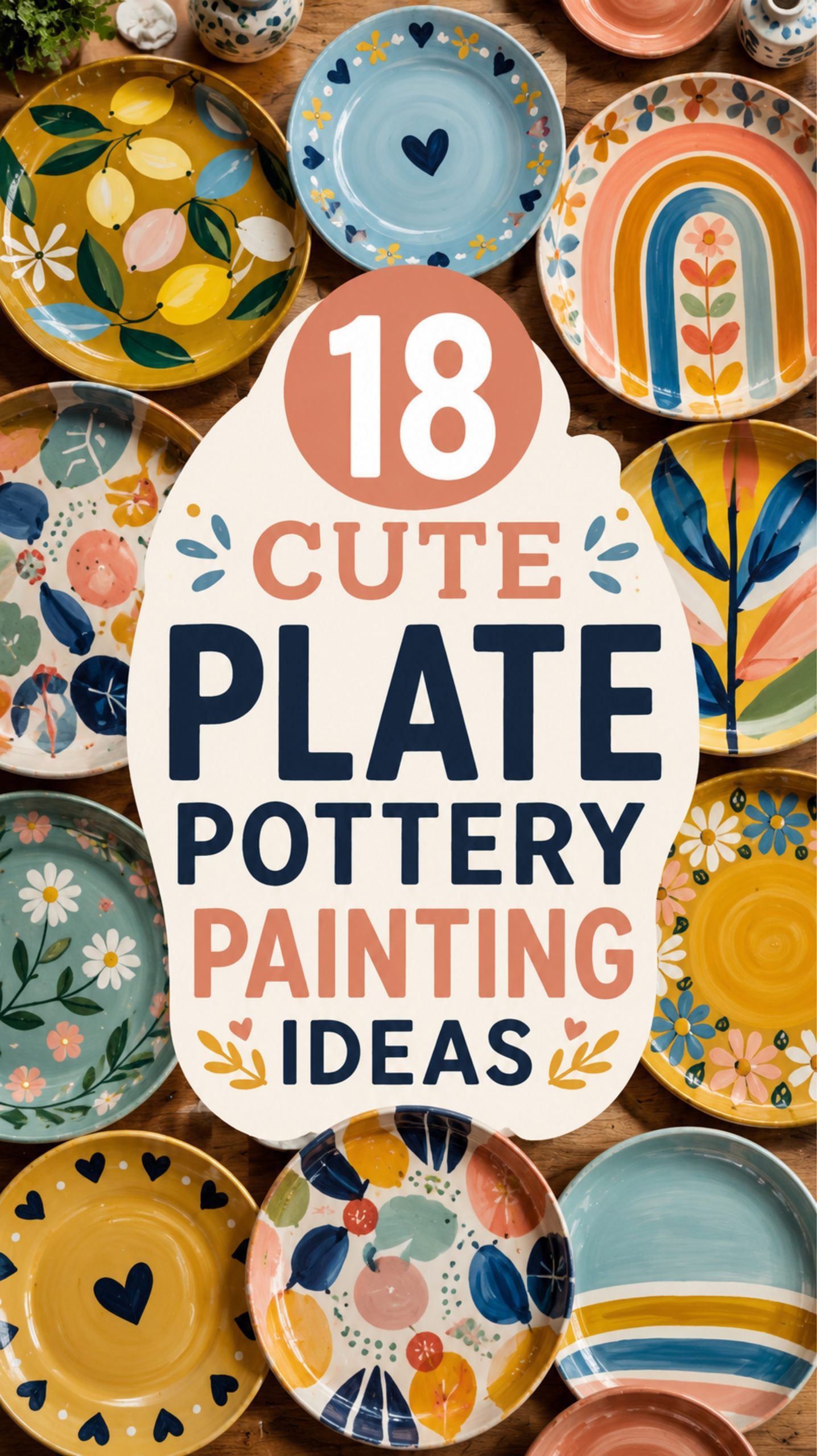 plate pottery painting idea
