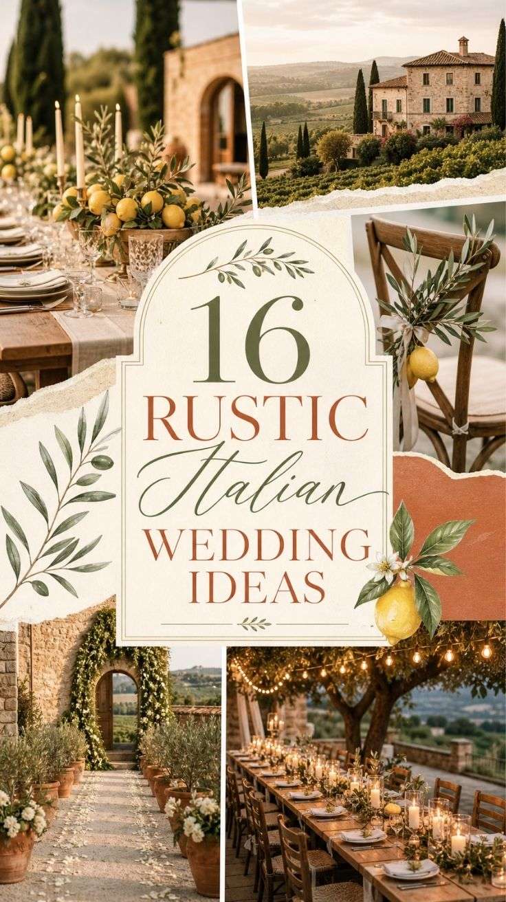 Rustic Italian Wedding Ideas