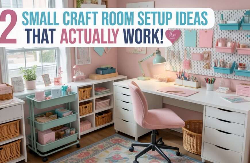12 Small Craft Room Setup Ideas That Actually Work