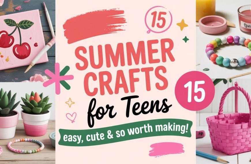 15 Cool and Creative Summer Crafts for Teens