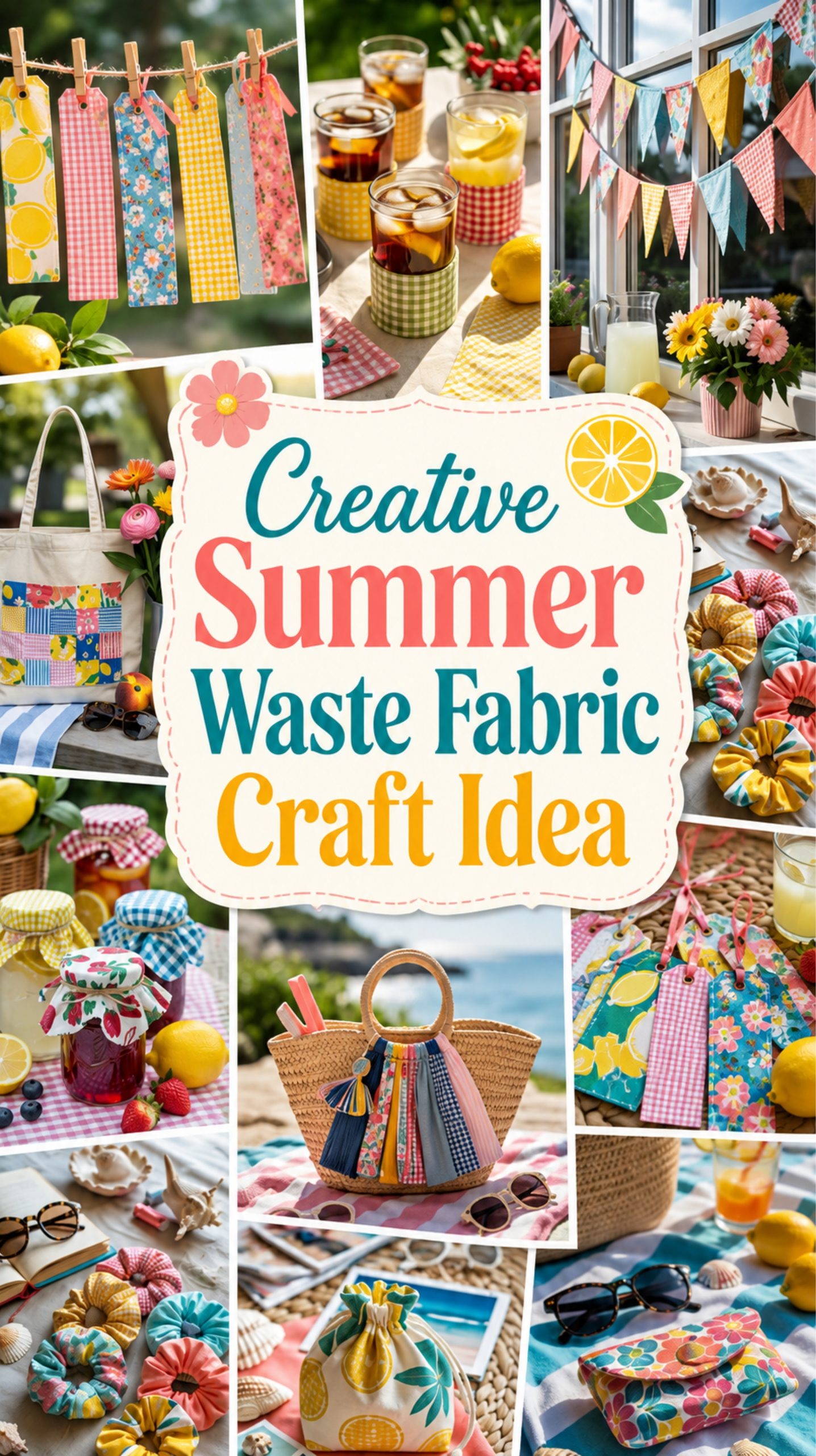summer waste fabric crafts