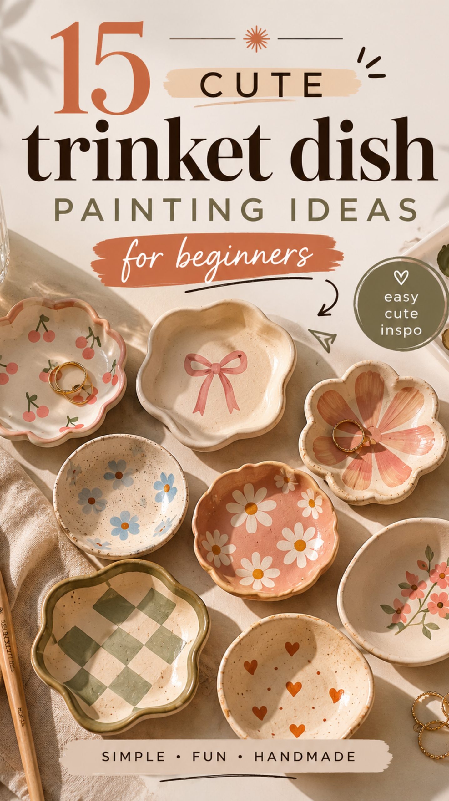cute trinket dish painting ideas