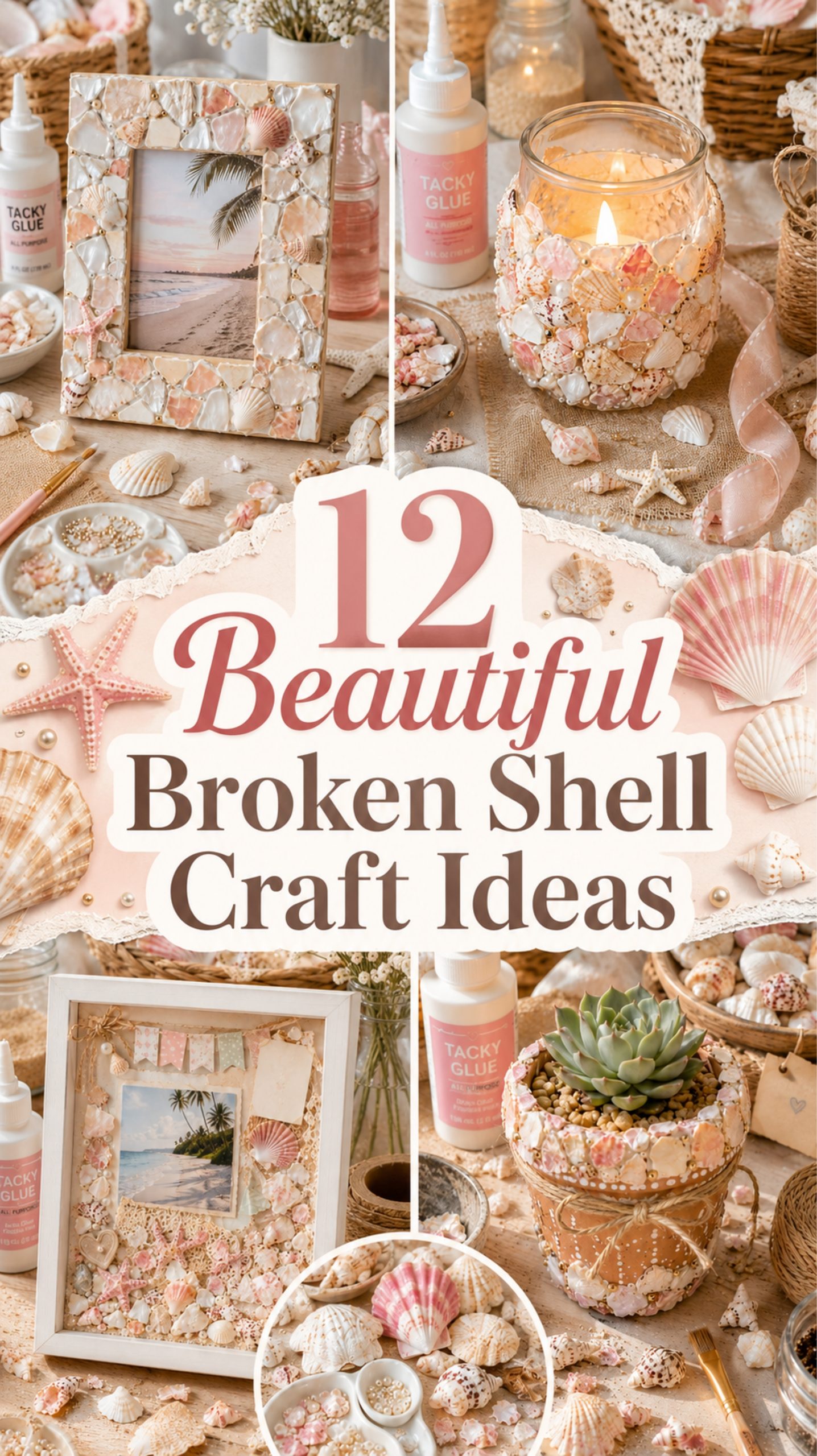 Broken Shell Craft Ideas
