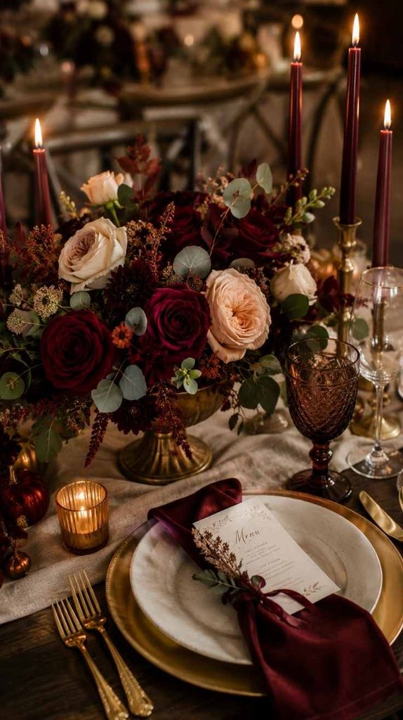 Elegant Fall Wedding Centerpieces 