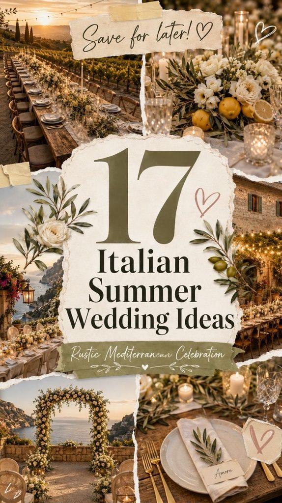 Italian Summer Wedding Ideas
