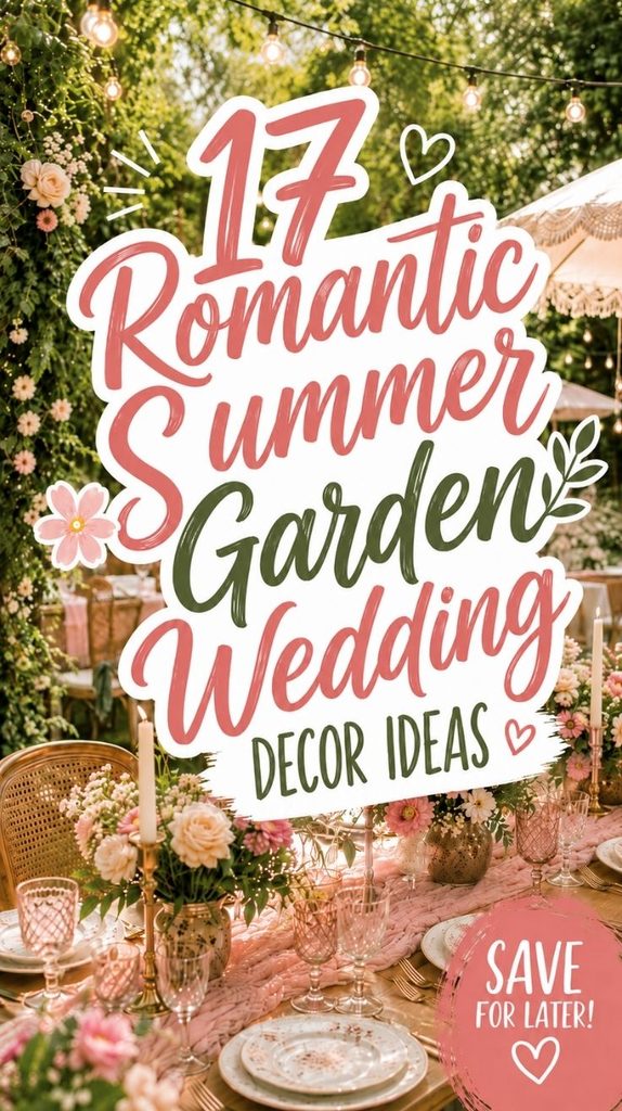 Romantic Summer Garden Party Wedding Ideas