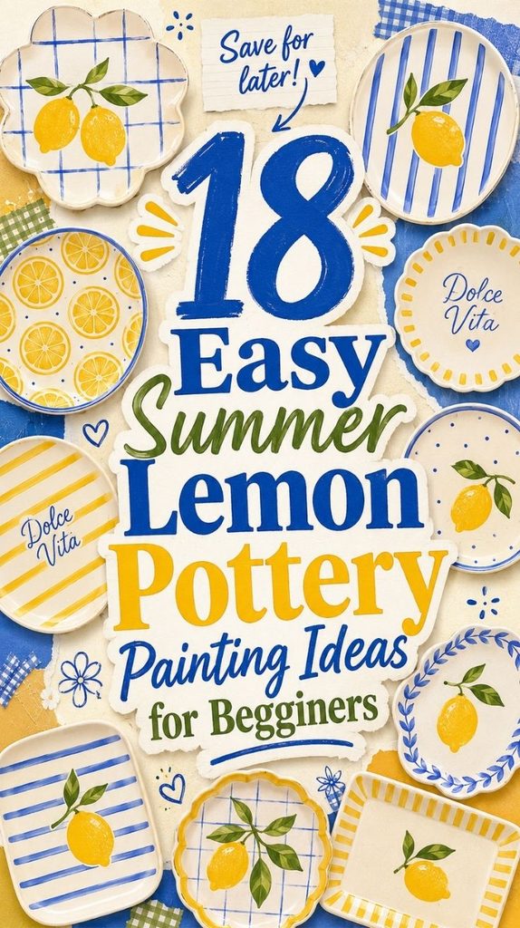  Lemon Pottery Painting Ideas 